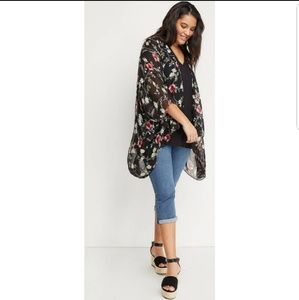 NWT Lane Bryant floral kimono